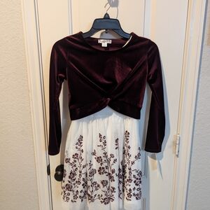 Knitworks Burgundy Velvet Dress